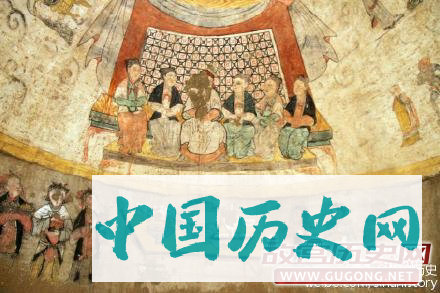 陕西元代壁画墓发现夫妇6人宴饮图