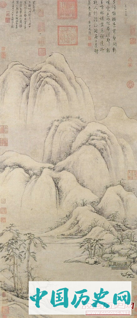 元代画家曹知白山水画欣赏