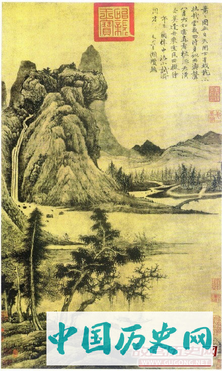 元代画家曹知白山水画欣赏
