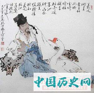 东晋的王羲之成“东床快婿”因露肚皮吃东西