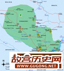 巴拉圭历史地图