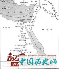 古埃及历史地图