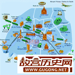 巴黎历史地图