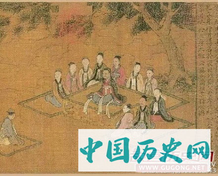 唐代阎立本《孝经》图卷