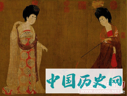 周昉《簪花仕女图》欣赏