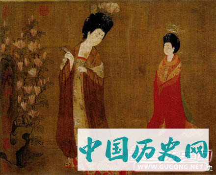 周昉《簪花仕女图》欣赏