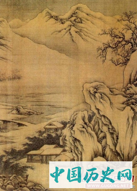 王维《江干雪霁图卷》