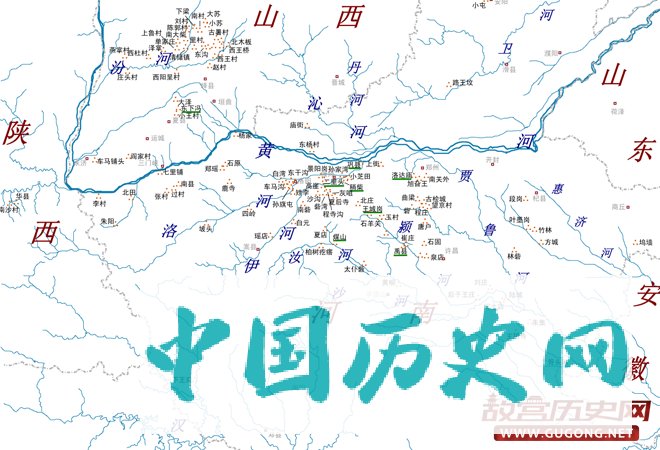 二里头文化遗址分布