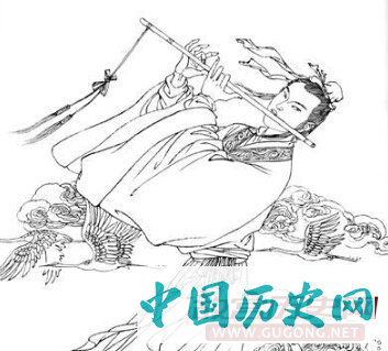 韩湘子吹萧会龙女的神话故事