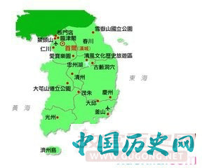 韩国地图