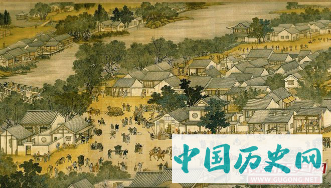 《清明上河图》中所描绘的宋代街道