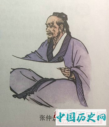 图6：统编本中的“张仲景像”（第15课，第69页）