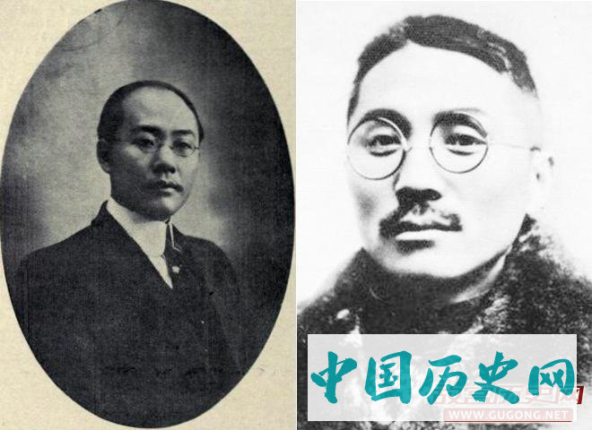 左，1936年被王亚樵暗杀集团暗杀的湖北省主席杨永泰；右，有“民国第一杀手”之称的王亚樵