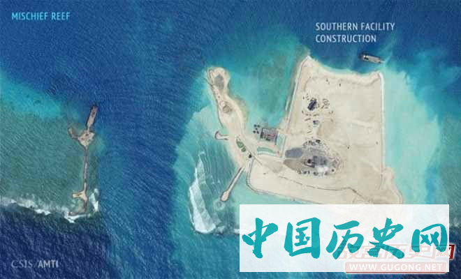 扩建中的美济礁