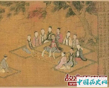 唐代阎立本《孝经》图卷