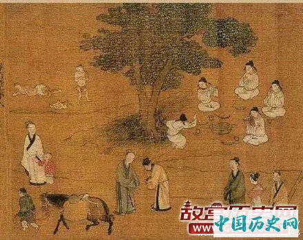 唐代阎立本《孝经》图卷