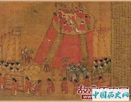 唐代阎立本《孝经》图卷