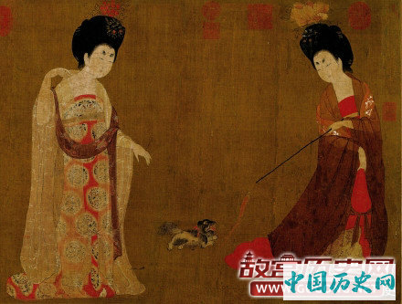 周昉《簪花仕女图》欣赏