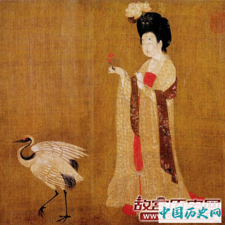 周昉《簪花仕女图》欣赏